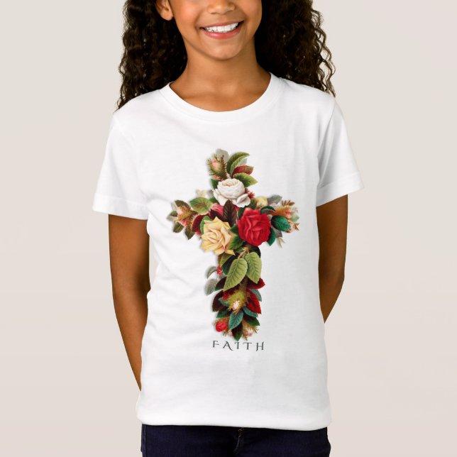 Camiseta Cruz Botánica de Fe (Anverso)