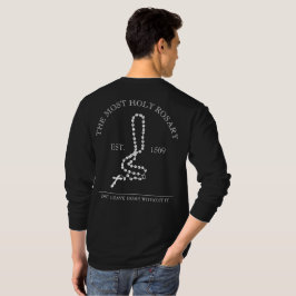 Camiseta Cruz Católica de las Colas de Rosario Santo