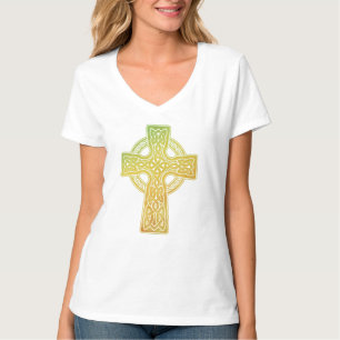 Camiseta Cruz Celta de acuarela