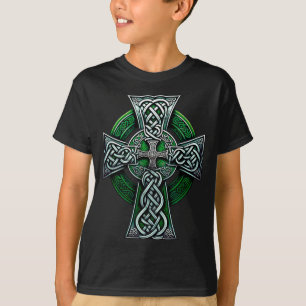 Camiseta Cruz celta irlandesa Nudo cristiano Sagrada Trinid