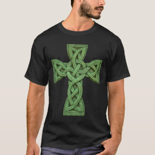 Camiseta Cruz celta irlandesa Nudo cristiano Santísima Trin