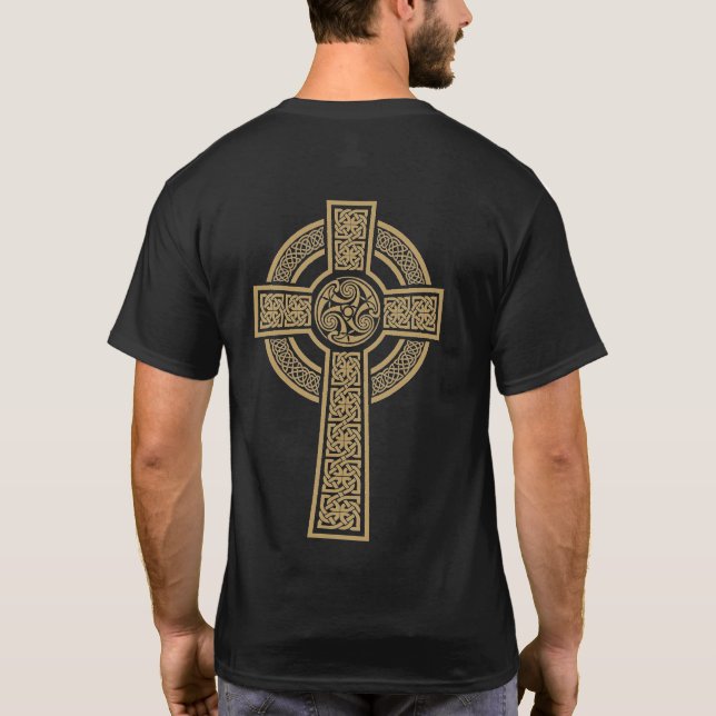 Camiseta Cruz Celta por Bannigan Artworks (Reverso)