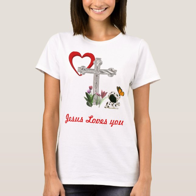 Camiseta Cruz cristiana (Anverso)