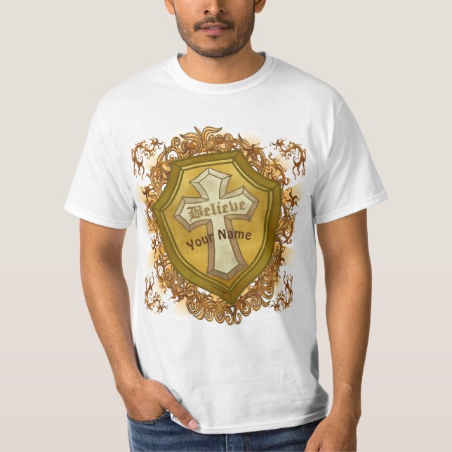 Camiseta Cruz Cristiana Cree (Anverso)