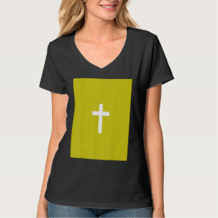 Camiseta Cruz Cristiana Crucifijo Fondo Verde Jesús Ev