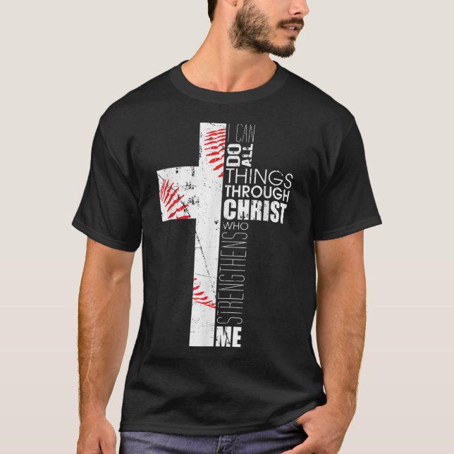 Camiseta Cruz Cristiana de Béisbol Regalos Filipinas 413 Ca (Anverso)