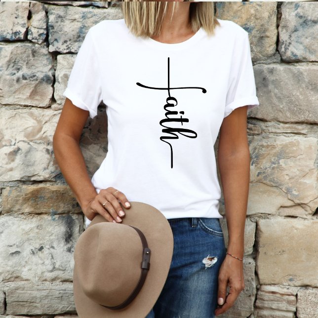 Camiseta Cruz Cristiana de la Fe (Subido por el creador)