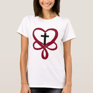 Camiseta Cruz cristiana infinita