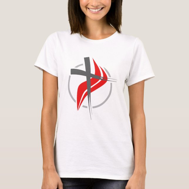Camiseta Cruz cristiana/metodista (Anverso)