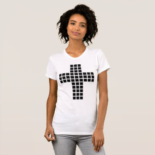 Camiseta Cruz cristiana negra