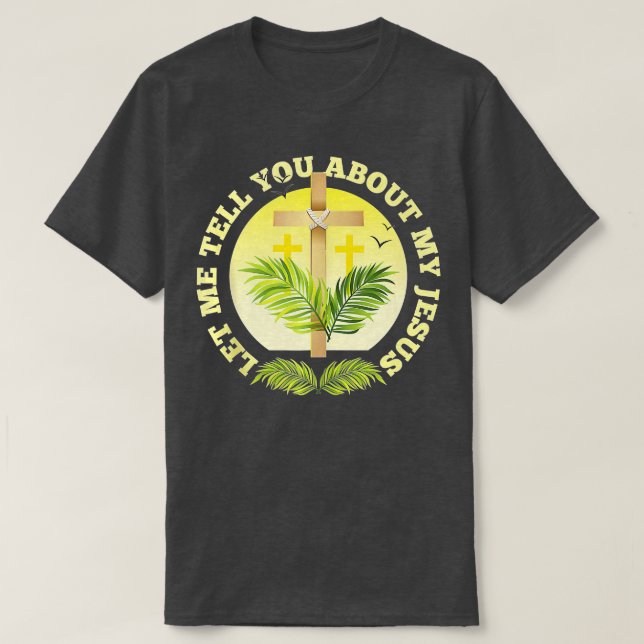 Camiseta Cruz Cristiana Permítanme Decirles Sobre Mi Rol Je (Diseño del anverso)