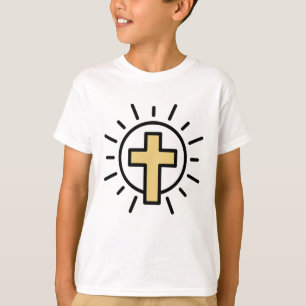 Camiseta Cruz cristiana simple