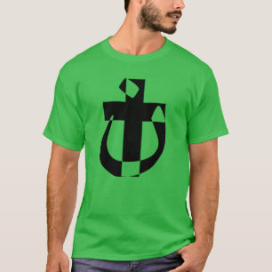 Camiseta Cruz Cristiana Sólida Simbolismo Nazareno