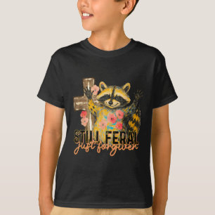 Camiseta Cruz Cristiana Vintage Todavía Feral Solo Perdón