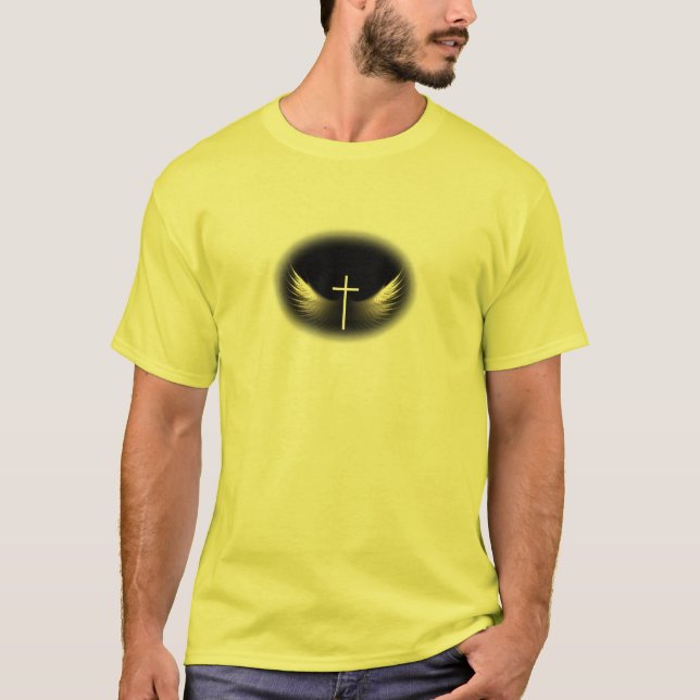 Camiseta Cruz cristiana y alcohol religiosos (Anverso)