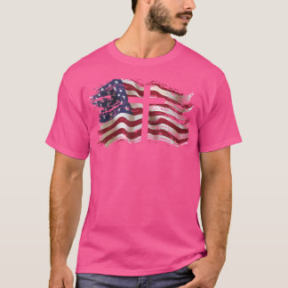 Camiseta Cruz De Bandera Estadounidense Para Cristianos Pat