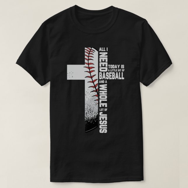 Camiseta Cruz de Béisbol Jesus Christian Cita Guay Sports L (Diseño del anverso)