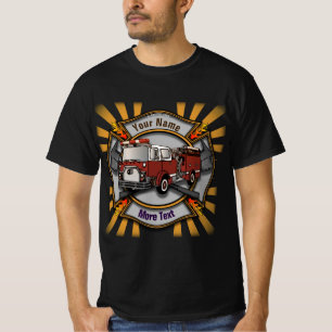 Camiseta Cruz de bomberos de bomberos