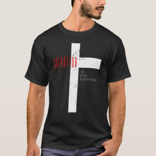Camiseta Cruz de Calvario Cristiano Salvación