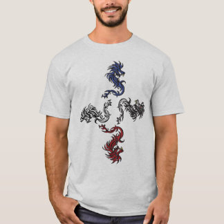 Camiseta Cruz de cuatro dragones
