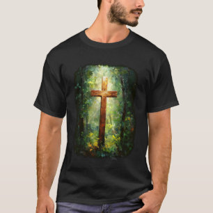 Camiseta Cruz de Domingo de Resurrección de Jesucristo Cris
