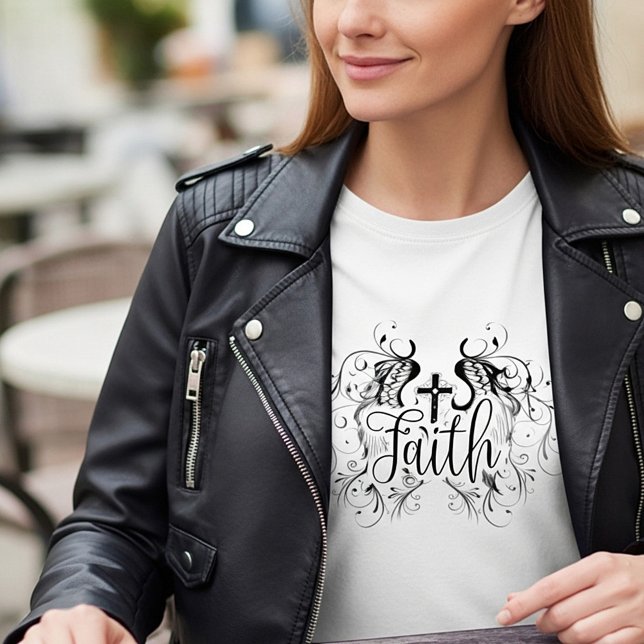 Camiseta cruz de fe (Subido por el creador)