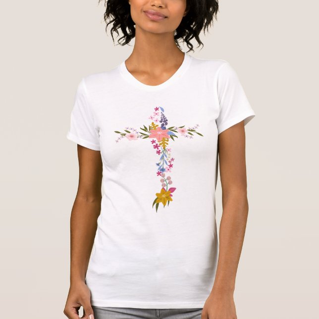 Camiseta Cruz de Flor (Anverso)