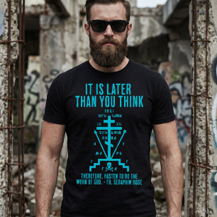 Camiseta Cruz de Fr. Serafín Rose ortodoxa oriental regalo