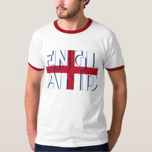 Camiseta Cruz de Inglaterra San Jorge y texto del diseño