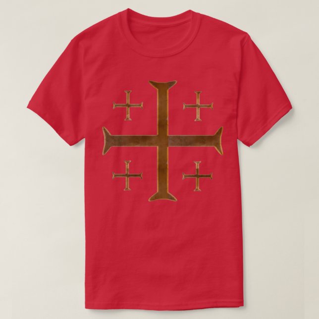 Camiseta Cruz de Jerusalén (Diseño del anverso)