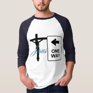 Camiseta cruz de Jesús de un solo sentido