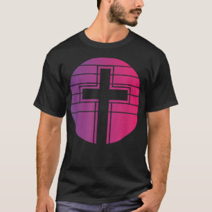 Camiseta Cruz de Jesús Estilo Retro Vintage