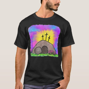 Camiseta Cruz de Jesús Tie Dye Divertida Rel Rel cristiana