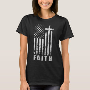 Camiseta Cruz de la Bandera Blanca de los Estados Unidos po
