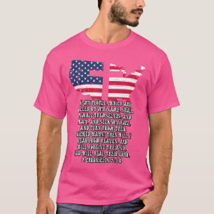 Camiseta Cruz de la Biblia Verse Jesús 2 Crónicas 714 Bande