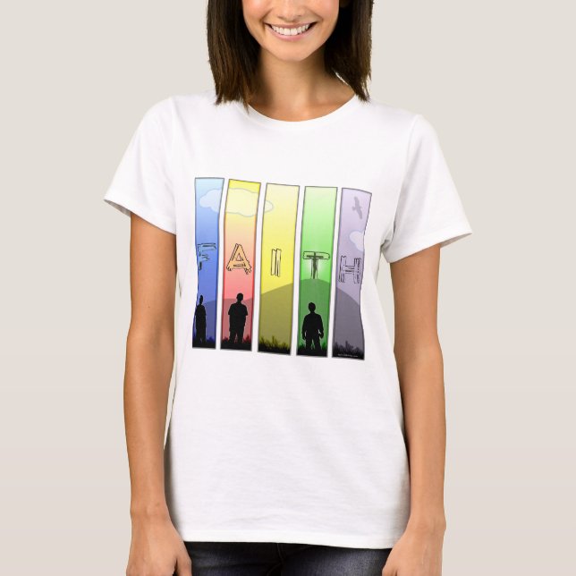 Camiseta Cruz de la fe (Anverso)