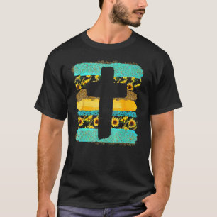 Camiseta Cruz de la Fe con el Dios del Girasol Jesús Bib Cr