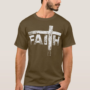 Camiseta Cruz de la fe cristiana entre los camisas