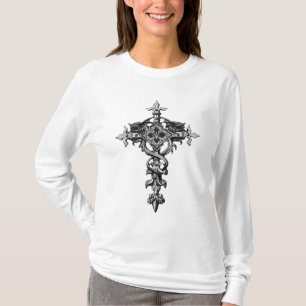 Camiseta Cruz de las señoras con las alas