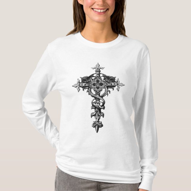 Camiseta Cruz de las señoras con las alas (Anverso)