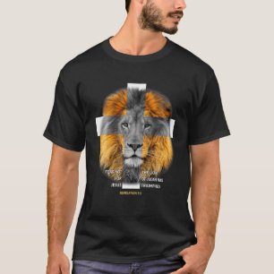 Camiseta Cruz de los Leones Jesús Señor Cristiano Dios Crey