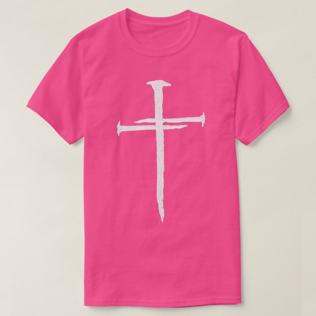 Camiseta Cruz de Nail de Jesús Cristiano (Diseño del anverso)