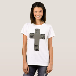 Camiseta Cruz de oración de Serenity Cita a las mujeres