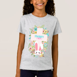 Camiseta Cruz de Pascua con conejo