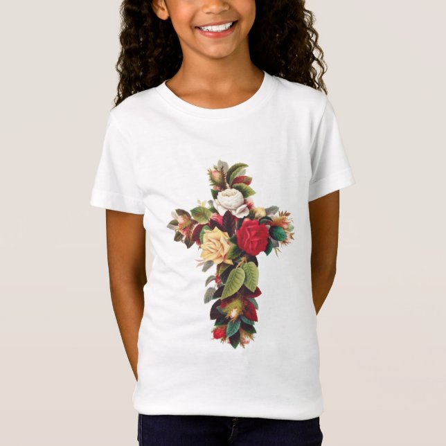 Camiseta Cruz de Rosas (Anverso)