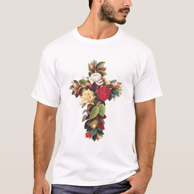 Camiseta Cruz de Rosas (Anverso)