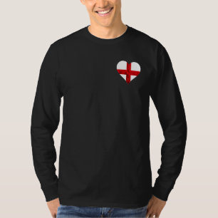 Camiseta Cruz de San Jorge Inglaterra Corazón Raíces Ingles