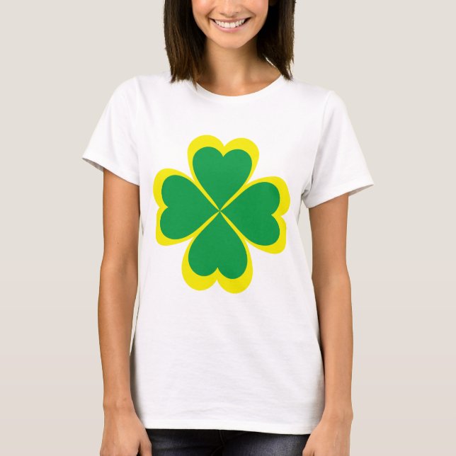 Camiseta Cruz de shamrock irlandesa para el Día de San Patr (Anverso)