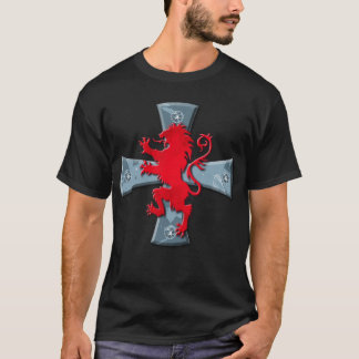 Camiseta cruz de templario león