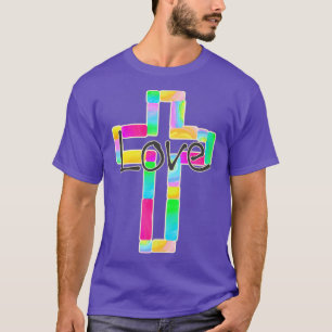 Camiseta Cruz decorativa con amor